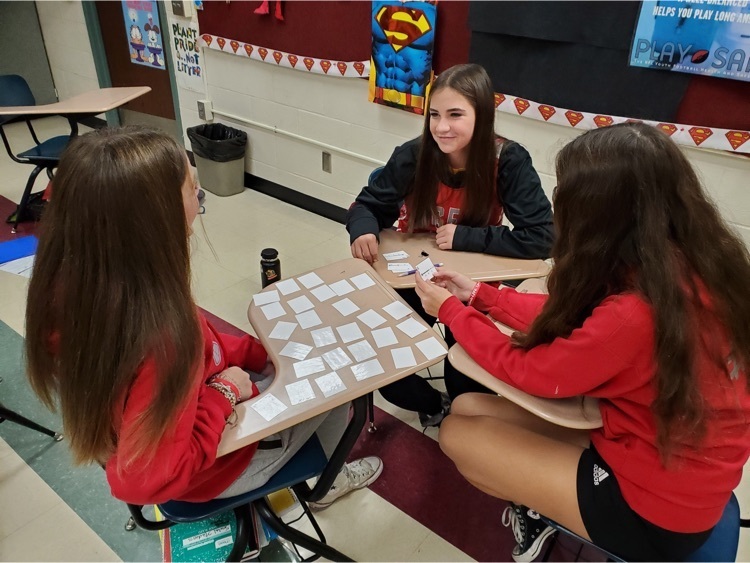 Essig home accelerated math class playing Inequality memory game preparing for their quiz.