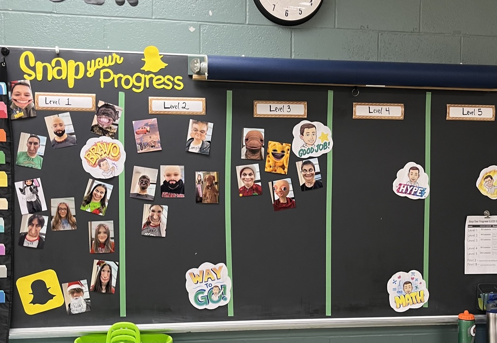 Students in Mr. Cox’s class working had on the math program ALEKS in order to level up on their Snap your Progress challenge.