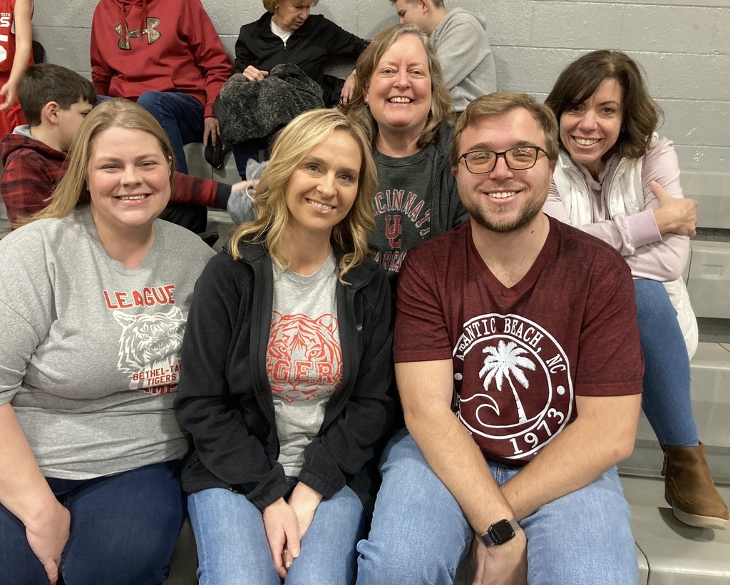 BTMS teachers came to cheer on 6th grade students at Saturday’s basketball game vs Western Brown.  Bethel got the W!