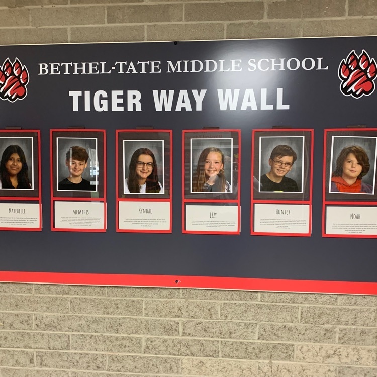 Congratulations to our February Tigers of the month! We LOVE that you Follow the Tiger Way!